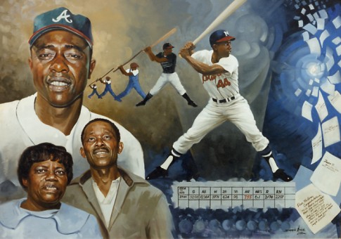 Hank Aaron and parents